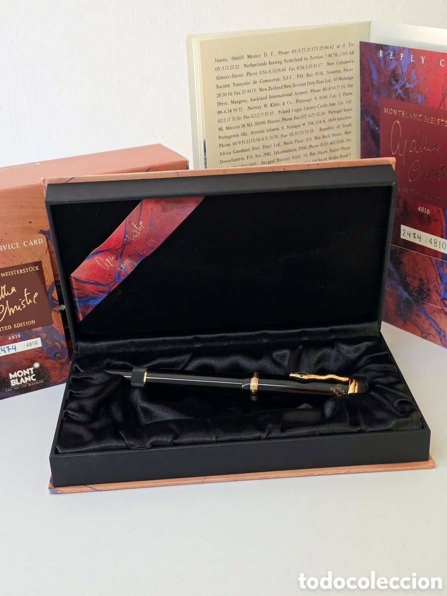 Alte F&uuml;llfederhalter: Pluma Montblanc Agatha Christie