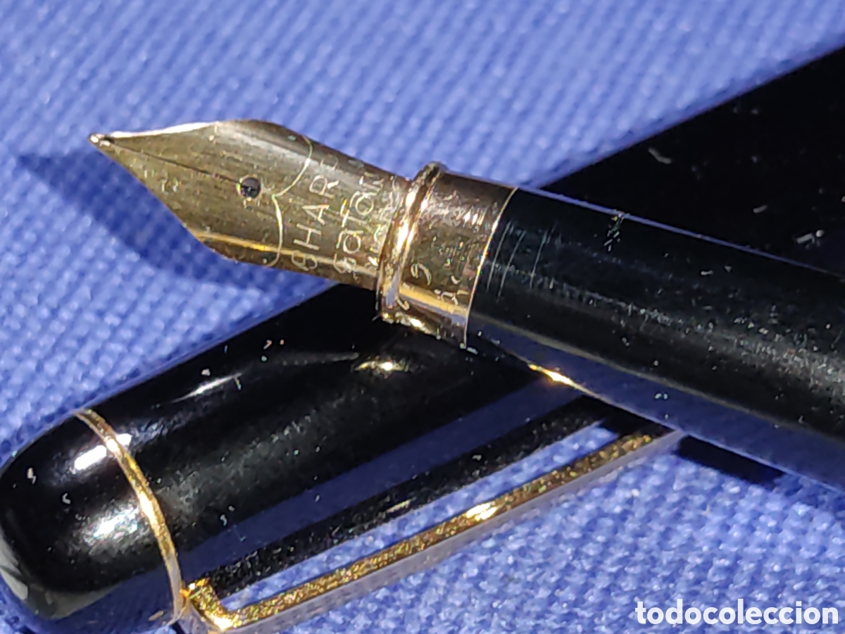 Plumas estilogr&aacute;ficas antiguas: Pluma estilogr&aacute;fica Marksman.Vintage. - Foto 2