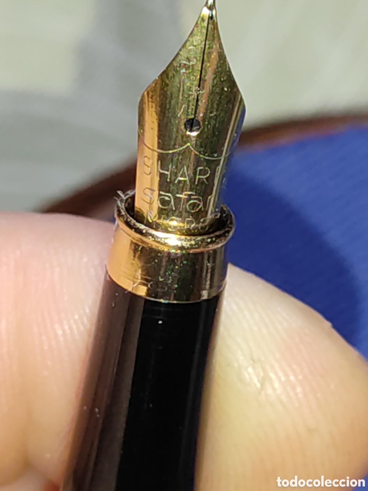 Plumas estilogr&aacute;ficas antiguas: Pluma estilogr&aacute;fica Marksman.Vintage. - Foto 7