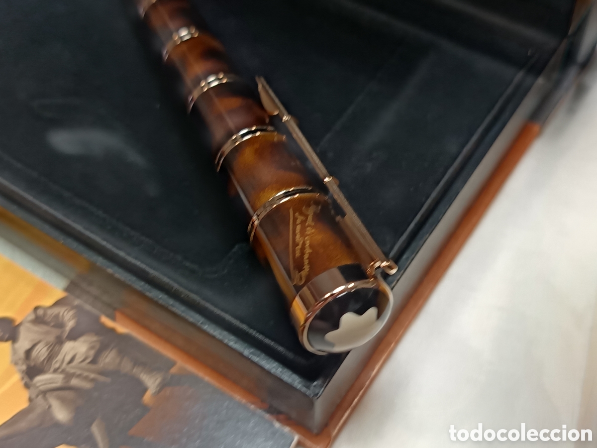Plumas estilogr&aacute;ficas antiguas: MONTBLANC ED.LIMITADA MIGUEL DE CERVANTES , PLUMA ESTILOGRAFICA , PLUMIN ORO 18K, NUEVA EN SU CAJA
