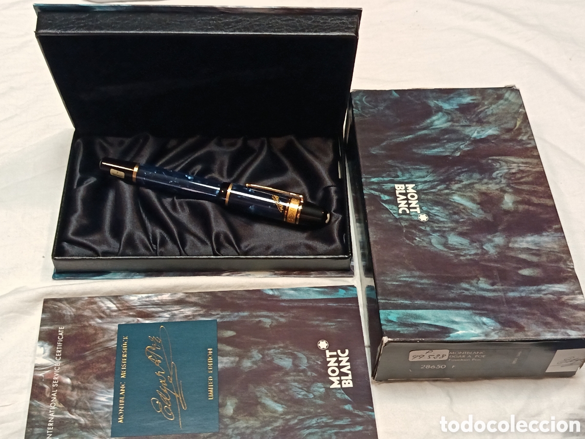 Plumas estilogr&aacute;ficas antiguas: MONTBLANC ED.LIMITADA EDGAR ALLAN POE, PLUMA ESTILOGRAFICA , ORIGINAL, SIN USAR