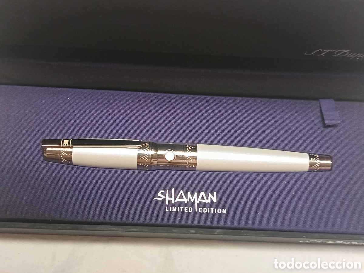 Plumas estilogr&aacute;ficas antiguas: ST.DUPONT, SHAMAN LIMITED EDITION 2005, PLUMA ESTILOGRAFICA , PLUMIN ORO 18 K, SIN USAR