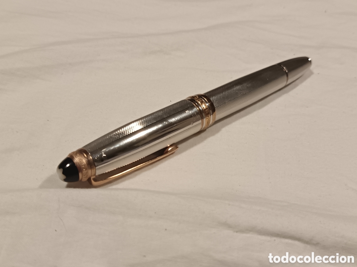 Plumas estilogr&aacute;ficas antiguas: MONTBLANC MEISTERST&Uuml;CK 75 YEARS OF PASSION AND SOUL. ESTILOGR&Aacute;FICA GRANDE. LIMITED ANIVERSARY, PLATA