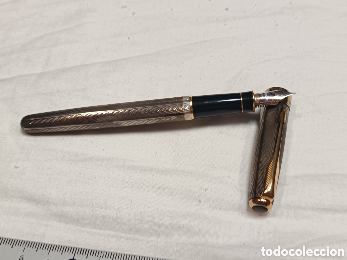Plumas estilogr&aacute;ficas antiguas: PARKER SONNET, PLATA DE LEY, PLUMIN ORO 18K , PLUMA ESTILOGRAFICA .