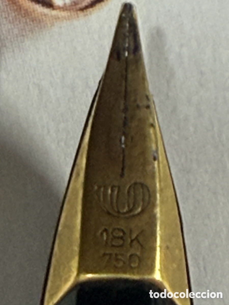 Plumas estilogr&aacute;ficas antiguas: Pluma Waterman Vintage Chapada en Oro - Foto 3