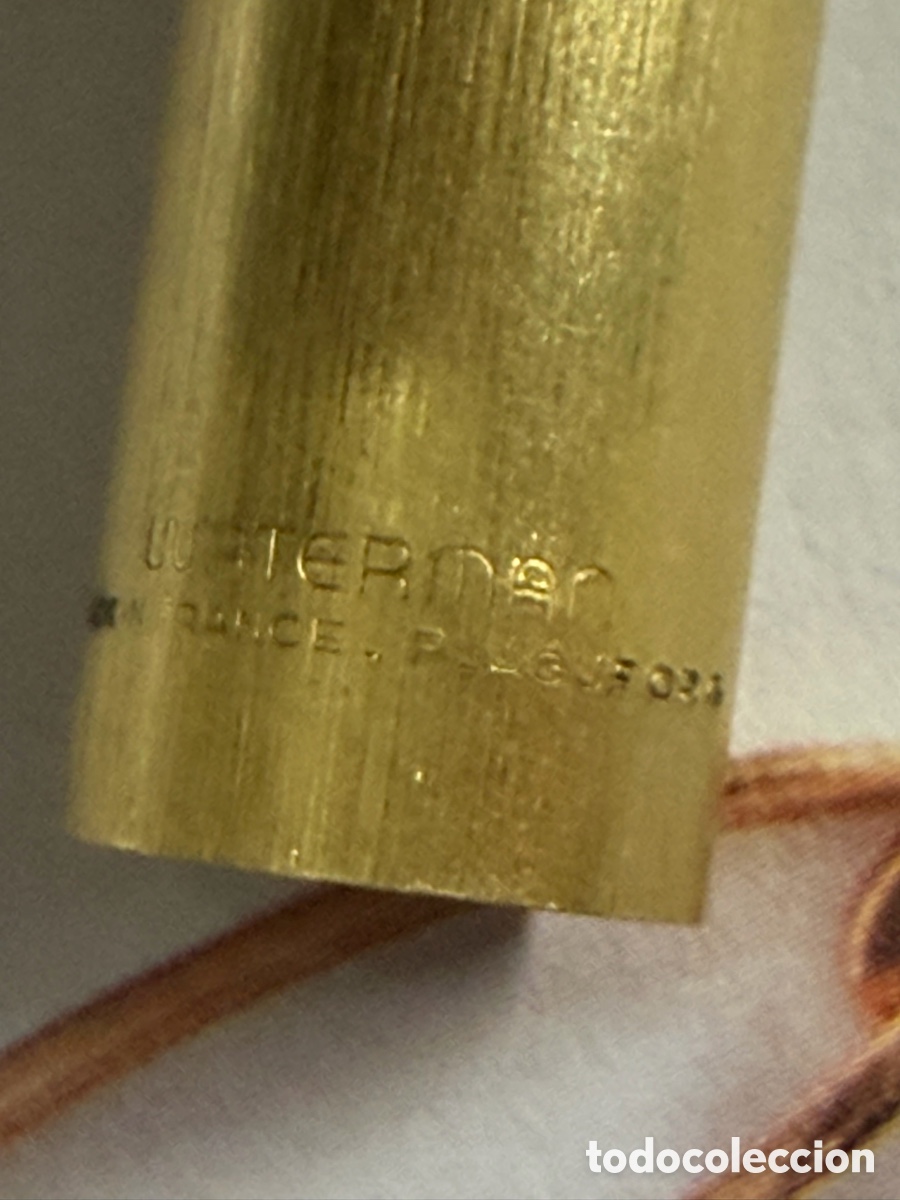 Plumas estilogr&aacute;ficas antiguas: Pluma Waterman Vintage Chapada en Oro - Foto 4