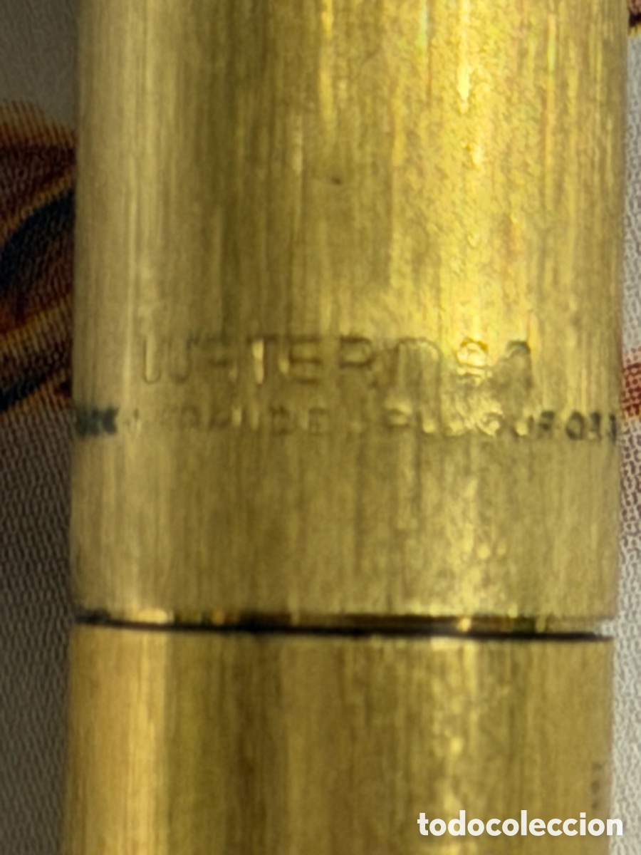 Plumas estilogr&aacute;ficas antiguas: Pluma Waterman Vintage Chapada en Oro - Foto 5