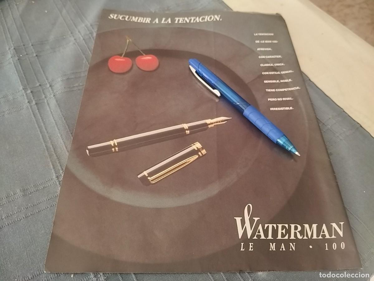 Plumas estilogr&aacute;ficas antiguas: WATEEMAN LE MAN 1000 PLUMA ESTILOGR&Aacute;FICA ANUNCIO PUBLICIDAD REVISTA 1989