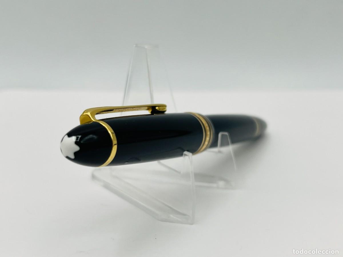 Plumas estilogr&aacute;ficas antiguas: PLUMA ESTILOGRAFICA MONTBLANC MEISTERSTUCK 146 PLUMIN ORO 14K 585 LEGRAND