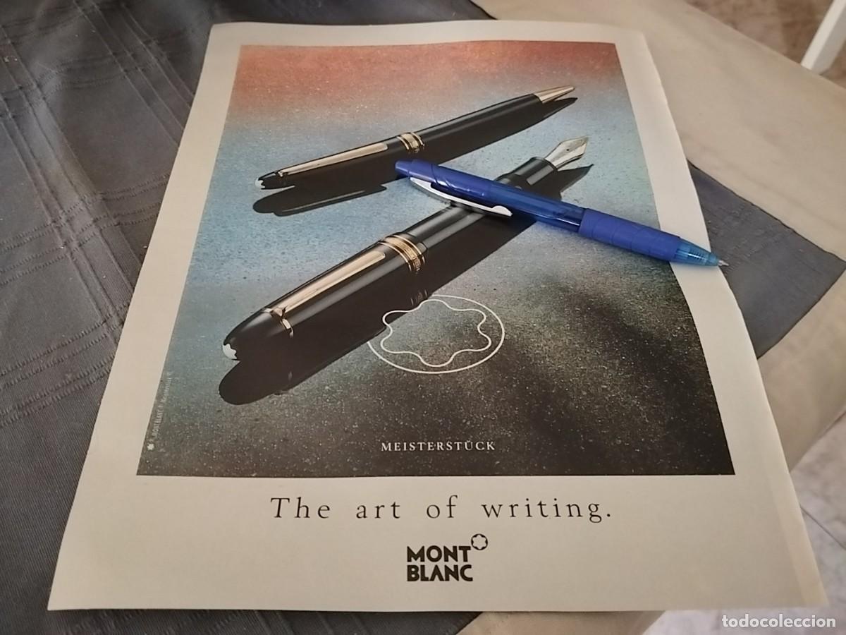 Plumas estilogr&aacute;ficas antiguas: PLUMA ESTILOGR&Aacute;FICA Y BOL&Iacute;GRAFO ANUNCIO PUBLICIDAD REVISTA 1992 BONITO PARA ENMARCAR