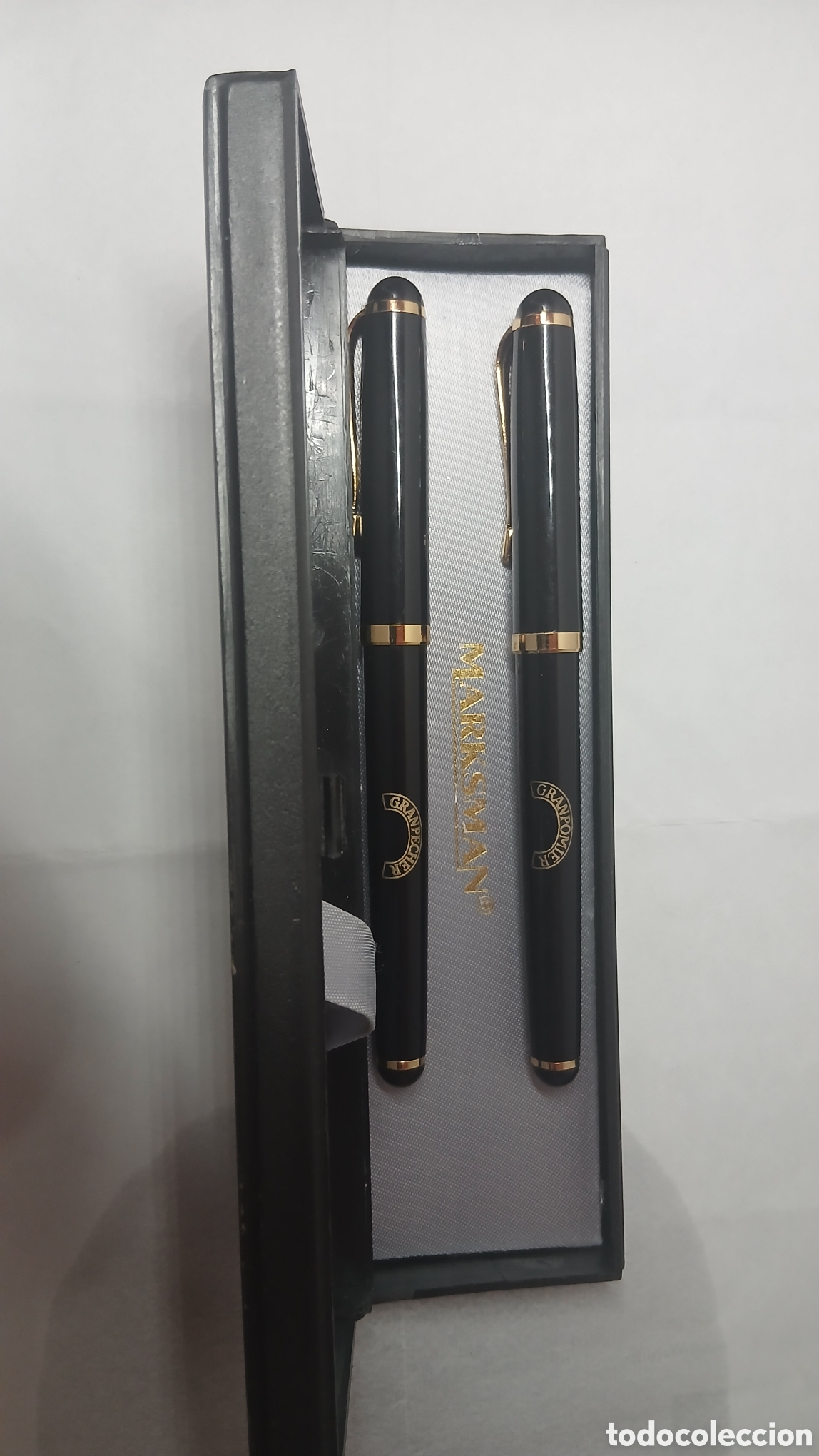 Plumas estilogr&aacute;ficas antiguas: Pluma Elegante juego de dos plumas estilogr&aacute;ficas de la marca Marksman