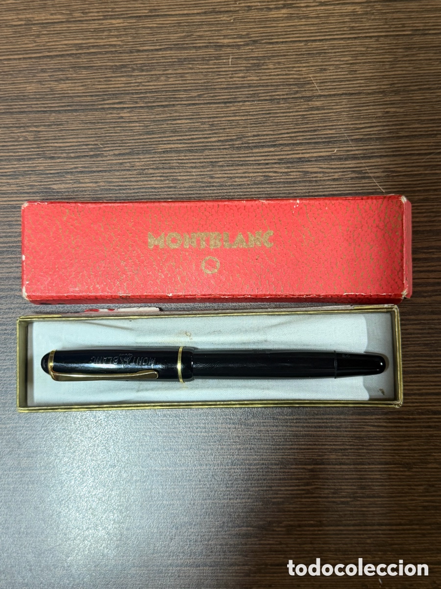 Plumas estilogr&aacute;ficas antiguas: Pluma Montblanc 24 Vintage E. Wiese Estuche