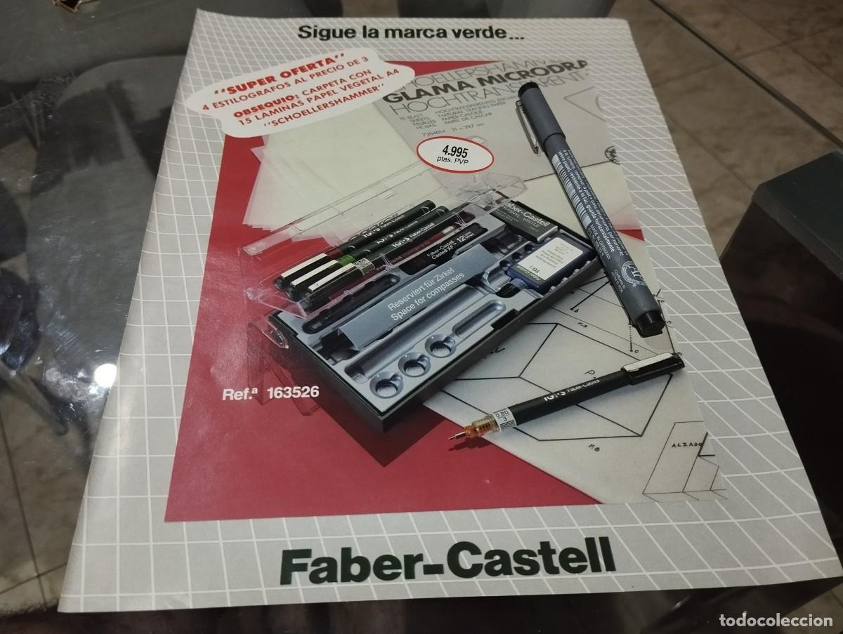 Plumas estilogr&aacute;ficas antiguas: FABER CASTELL PLUMA ESTILOGR&Aacute;FICA BOL&Iacute;GRAFO ANUNCIO PUBLICIDAD REVISTA 1991 BONITO PARA ENMARCAR