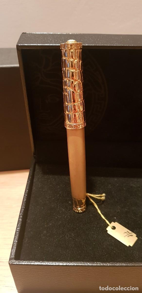 Stylos-plume anciens: PLUMA ESTILOGR&Aacute;FICA GIANNI VERSACE DE ORO MACIZO 18K.100 % ORIGINAL. FOUNTAIN PEN, SOLID GOLD 18K.