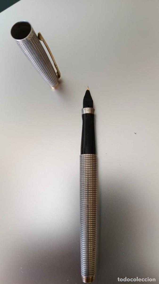 Plumas estilogr&aacute;ficas antiguas: Parker 75 Cisel&eacute; // Cuerpo Plata y plum&iacute;n oro