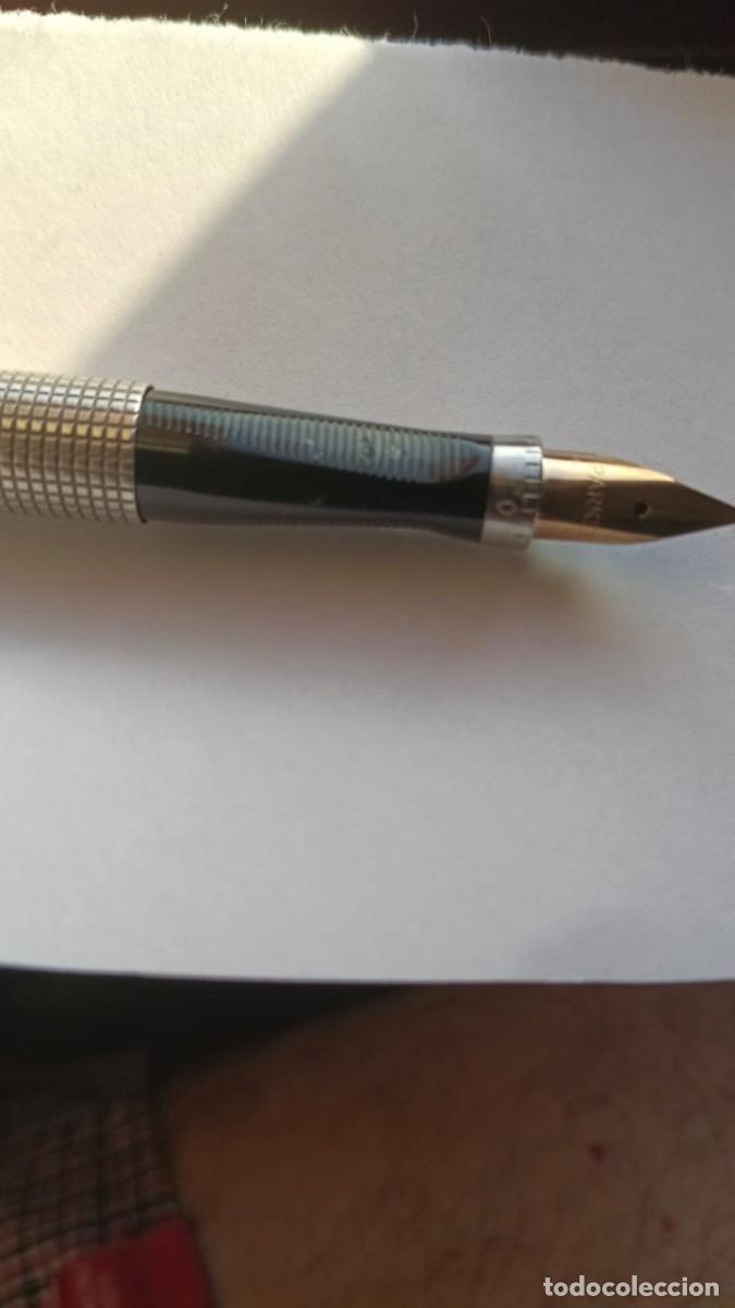 Plumas estilogr&aacute;ficas antiguas: Parker 75 Cisel&eacute; // Cuerpo Plata y plum&iacute;n oro - Foto 3