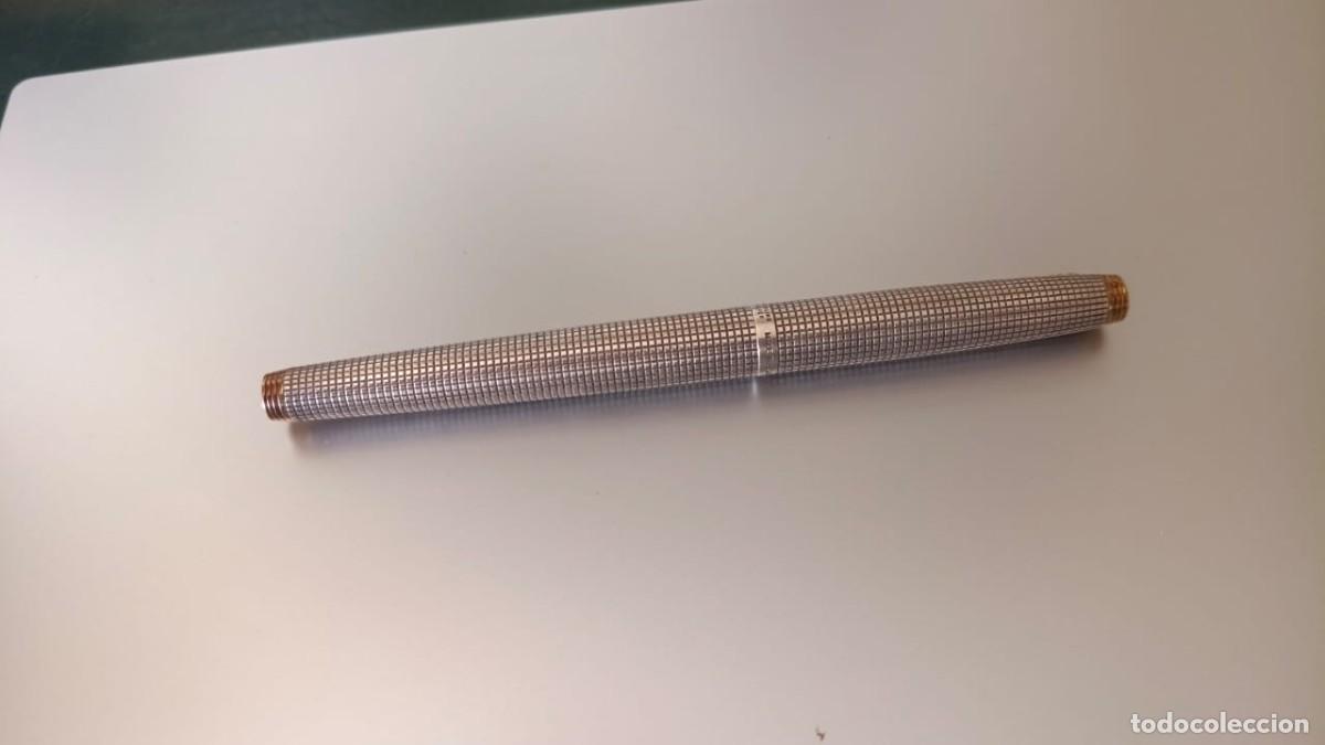 Plumas estilogr&aacute;ficas antiguas: Parker 75 Cisel&eacute; // Cuerpo Plata y plum&iacute;n oro - Foto 5