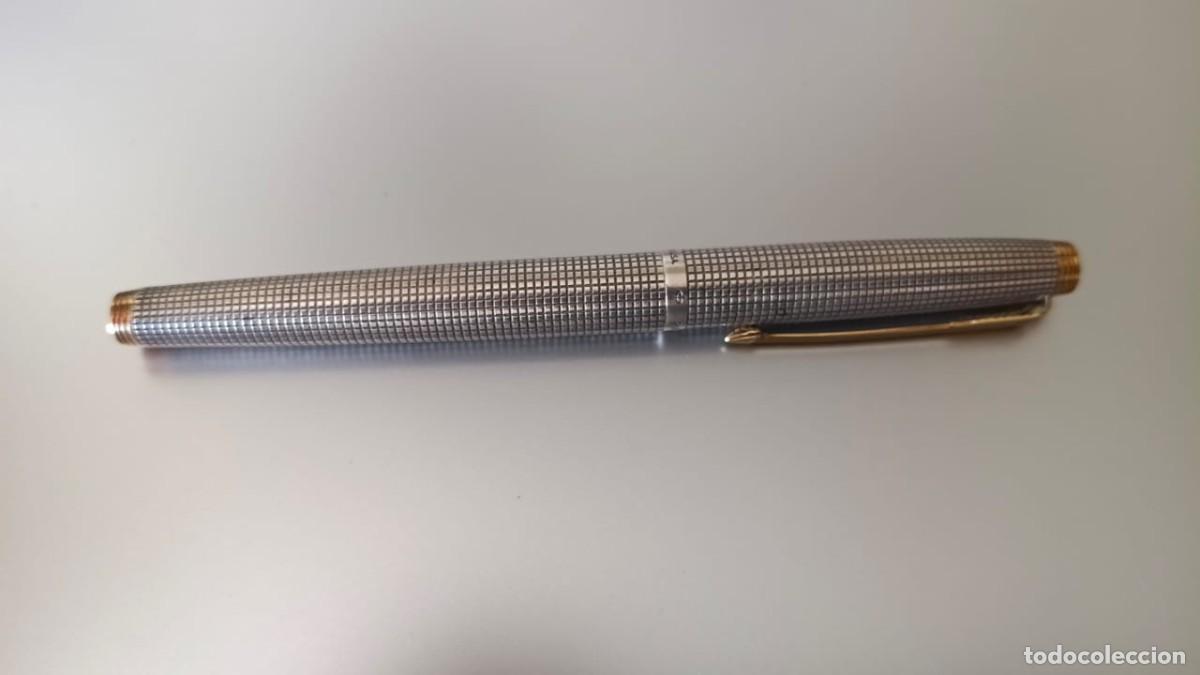 Plumas estilogr&aacute;ficas antiguas: Parker 75 Cisel&eacute; // Cuerpo Plata y plum&iacute;n oro - Foto 6