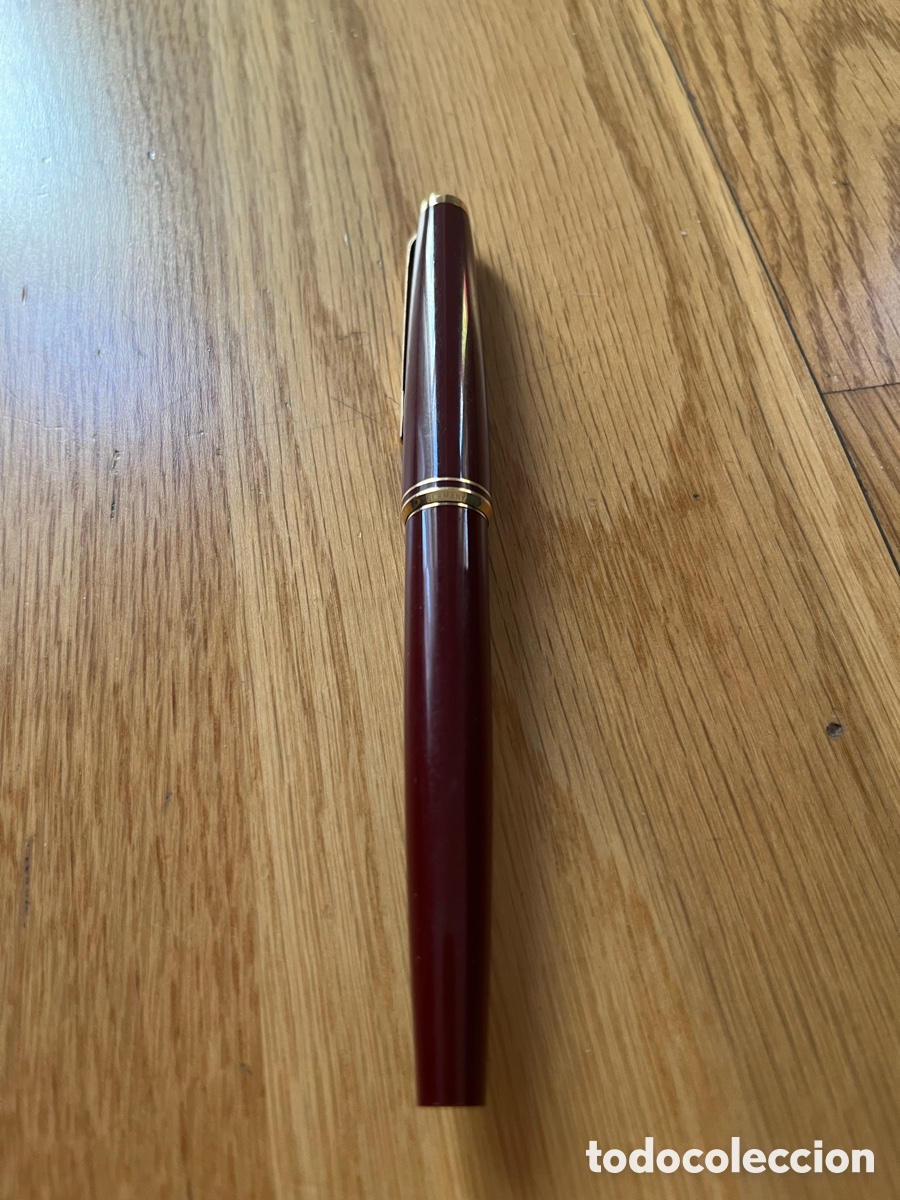 Plumas estilogr&aacute;ficas antiguas: Estilogr&aacute;fica Montblanc N&ordm; 221 Vintage (A&ntilde;os 70) - Borgo&ntilde;a / Burgundy
