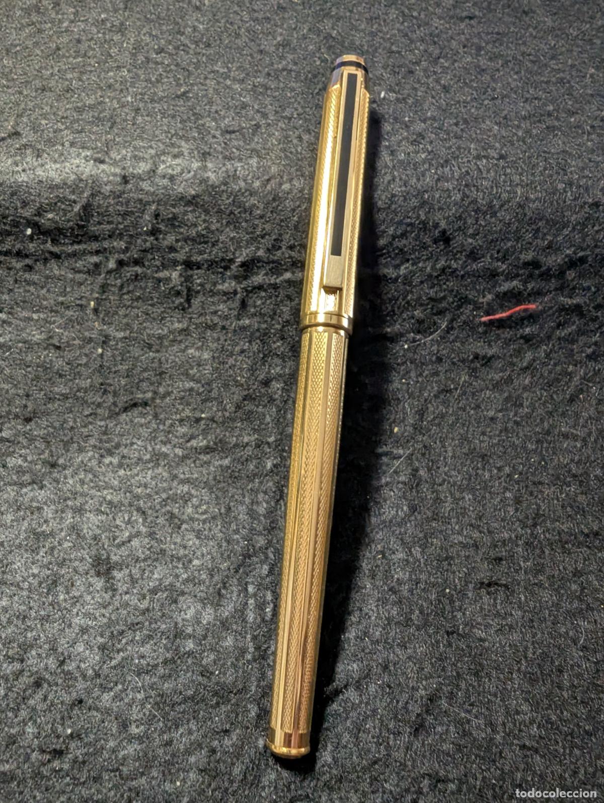 Plumas estilogr&aacute;ficas antiguas: PLUMA CROSS SIGNATURE CHAPADA EN ORO DE 22 K. CON PLUMIN DE 18K-750. FABRICADA EN LOS 90