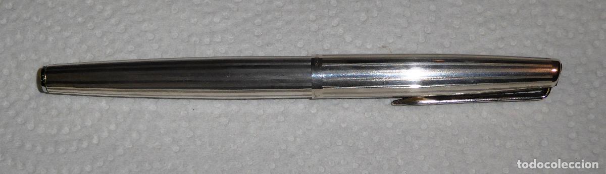 Plumas estilogr&aacute;ficas antiguas: PLUMA ESTILOGRAFICA AURORA 98 - PLATA - Foto 2