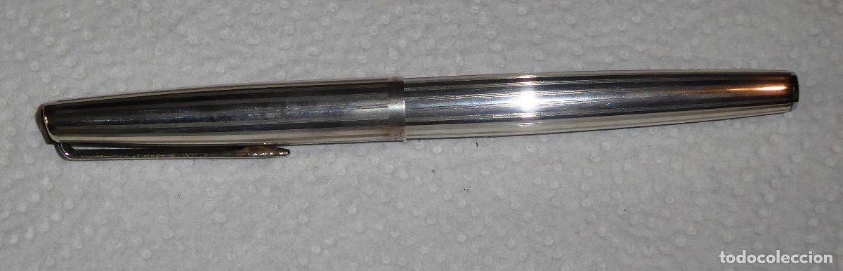 Plumas estilogr&aacute;ficas antiguas: PLUMA ESTILOGRAFICA AURORA 98 - PLATA - Foto 4
