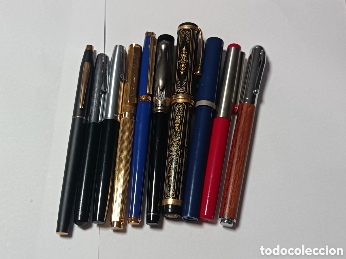 Plumas estilogr&aacute;ficas antiguas: LOTE DE PLUMAS ESTILOGRAFICAS , HAY MARCAS CONOCIDAS MIRAR