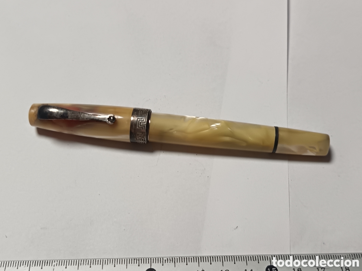 Alte F&uuml;llfederhalter: MONTEGRAPPA , PLUMA ESTILOGRAFICA , SERIE LIMITADA A 1000 ,,DETALLES EN PLATA DE LEY