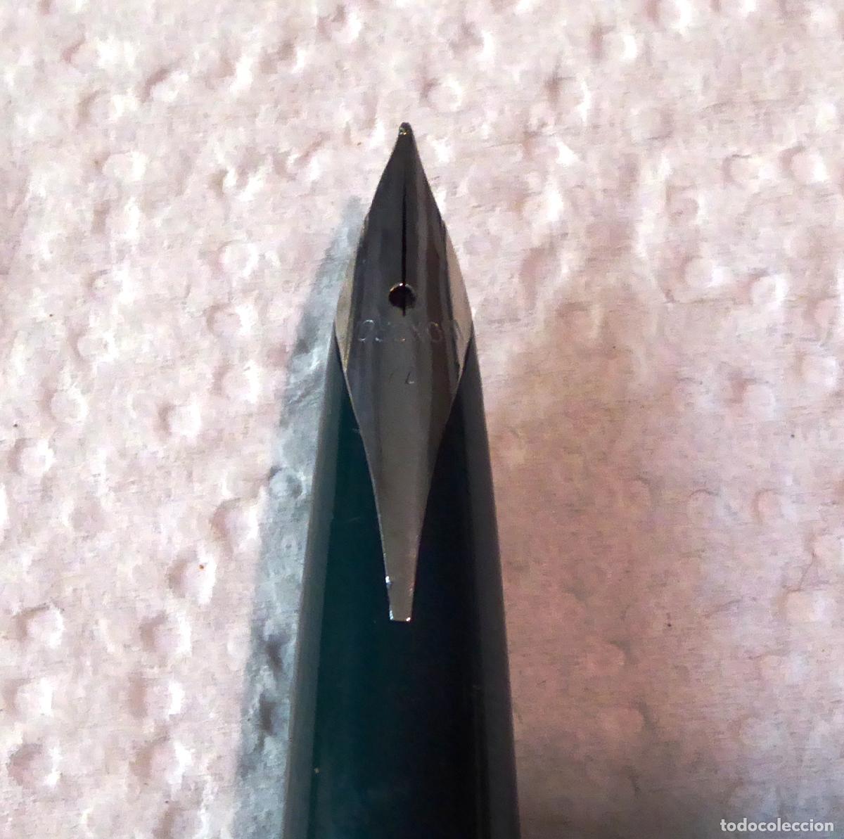 Plumas estilogr&aacute;ficas antiguas: PLUMA ESTILOGRAFICA INOXCROM 77 - VERDE