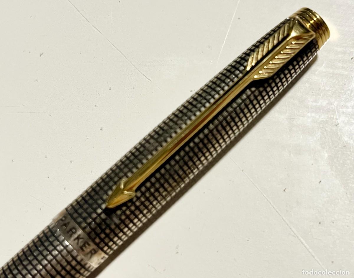 Plumas estilogr&aacute;ficas antiguas: Pluma estilogr&aacute;fica Parker 75 Sterling Silver Cisel&eacute; - Foto 2