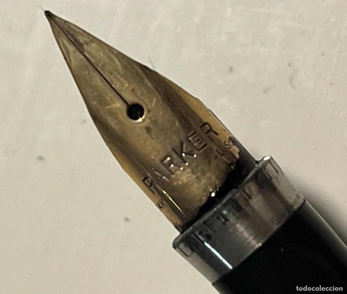 Plumas estilogr&aacute;ficas antiguas: Pluma estilogr&aacute;fica Parker 75 Sterling Silver Cisel&eacute; - Foto 4