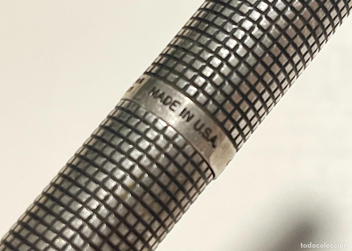 Plumas estilogr&aacute;ficas antiguas: Pluma estilogr&aacute;fica Parker 75 Sterling Silver Cisel&eacute; - Foto 7