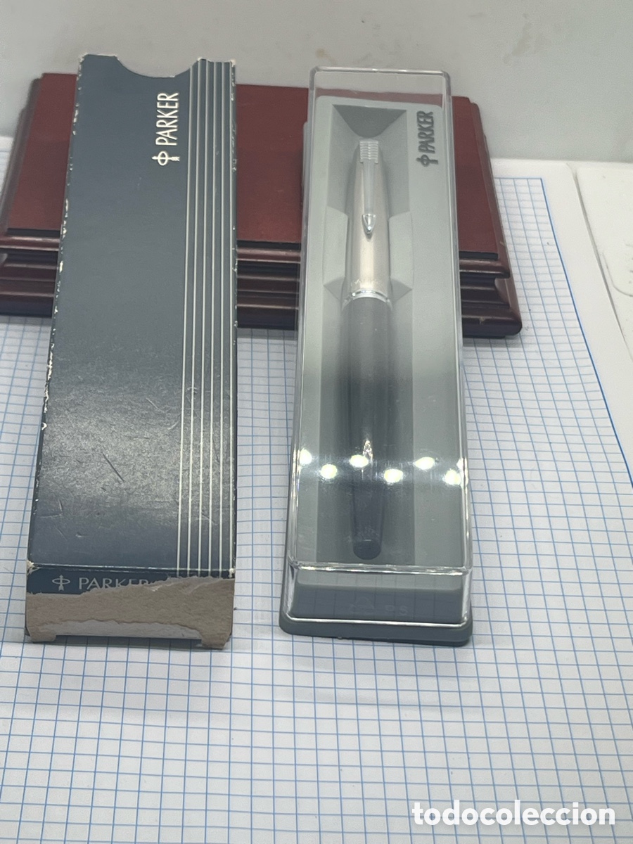 Plumas estilogr&aacute;ficas antiguas: PLUMA PARKER EN ESTUCHE ORIGINAL Y CAJA - Foto 5