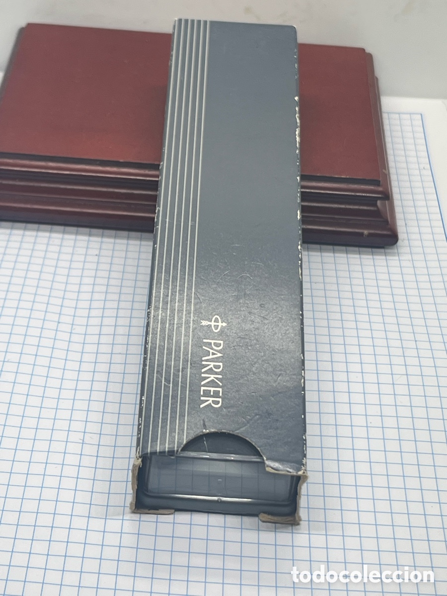 Plumas estilogr&aacute;ficas antiguas: PLUMA PARKER EN ESTUCHE ORIGINAL Y CAJA - Foto 6