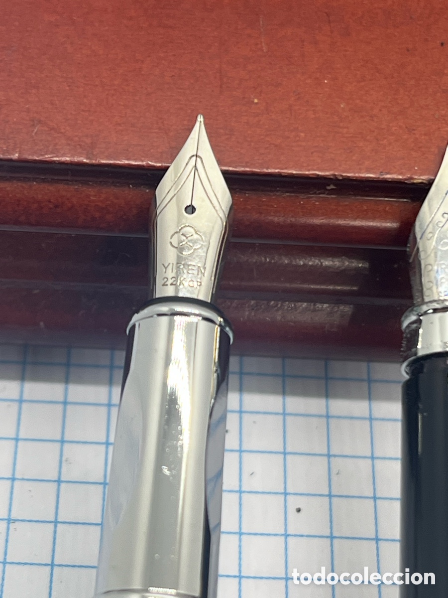 Plumas estilogr&aacute;ficas antiguas: 4 Plumas estilogr&aacute;ficas, sin uso - Foto 3