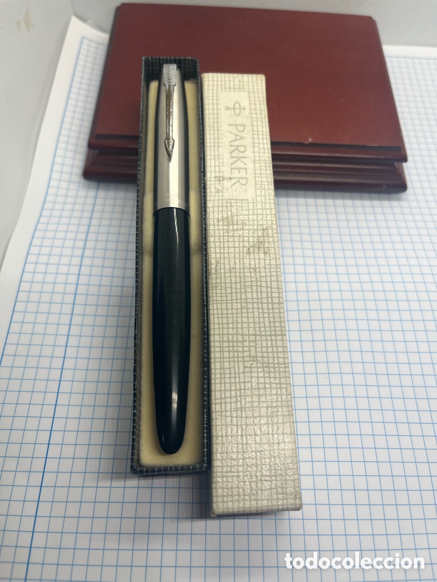 Alte F&uuml;llfederhalter: PLUMA PARKER 21 USA EN SU ESTUCHE