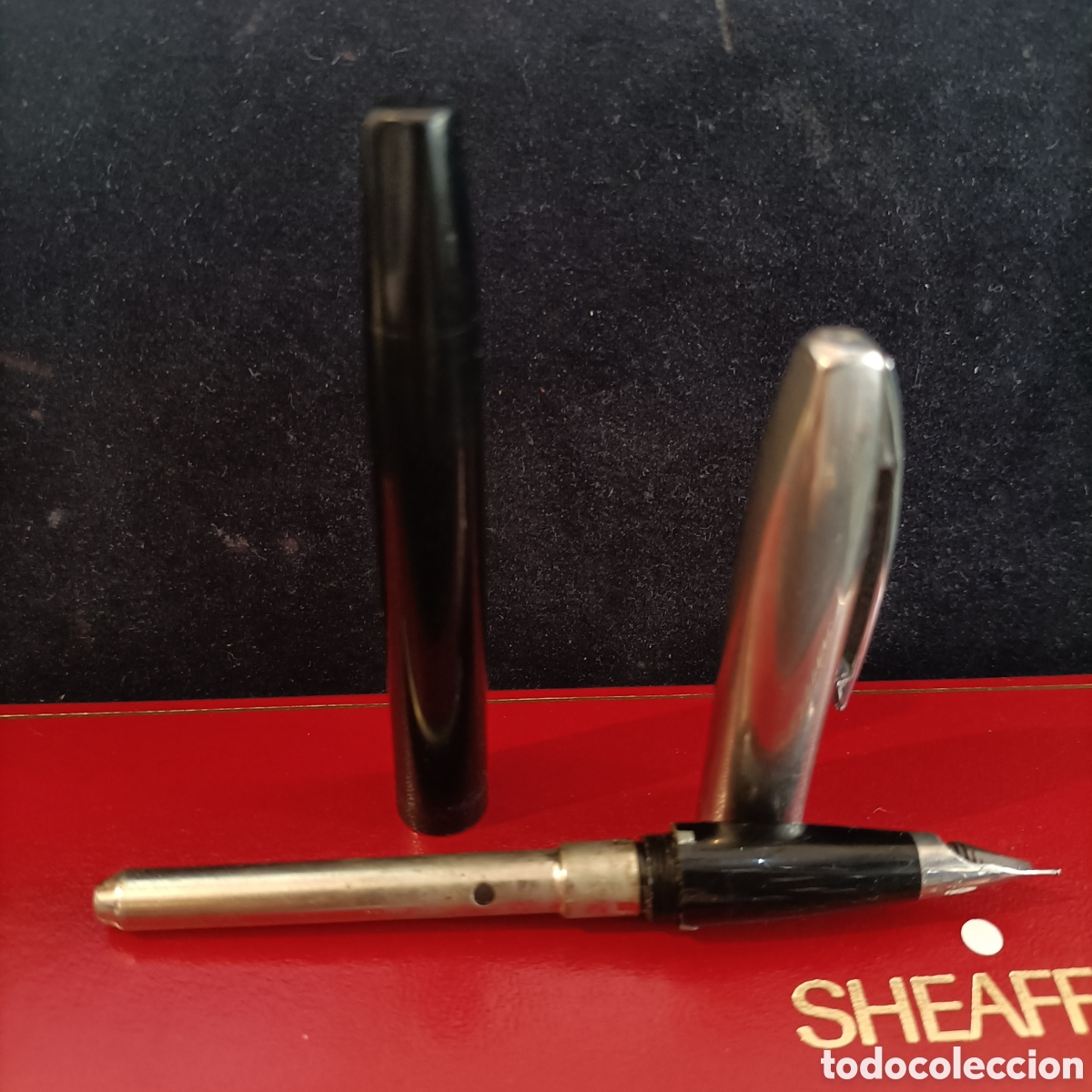 Plumas estilogr&aacute;ficas antiguas: Pluma estilogr&aacute;fica Sheaffer made USA. - Foto 5