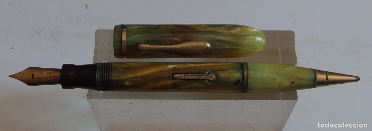 Plumas estilogr&aacute;ficas antiguas: 4510 pluma estilografica y lapiz conklin combo 1930