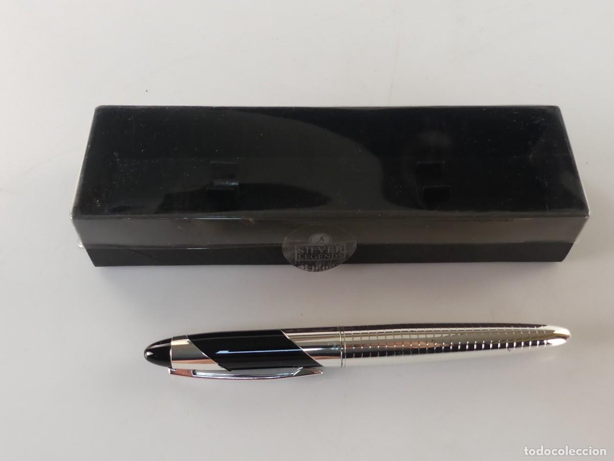 Plumas estilogr&aacute;ficas antiguas: PLUMA ESTILOGRAFICA IRIDIUM POINT GERMANY SILVER LEGENDS OBJETO DE COLECCI&Oacute;N - Foto 2
