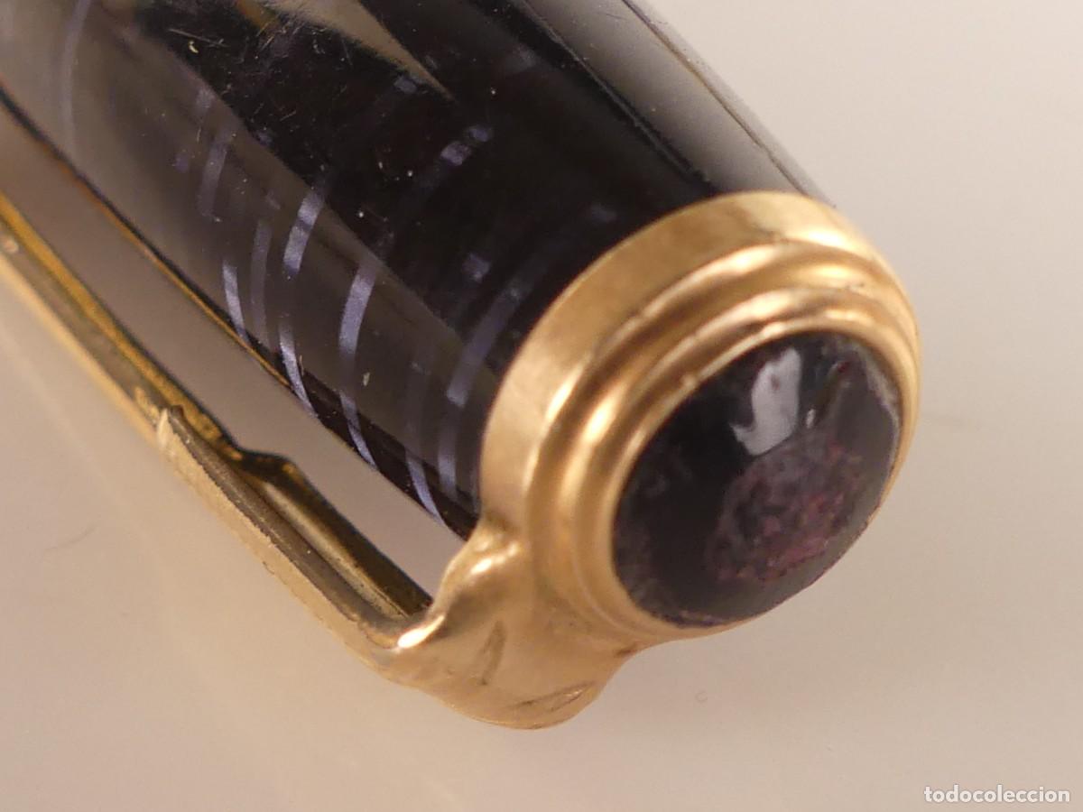 Plumas estilogr&aacute;ficas antiguas: ANTIGUA PLUMA MARCA PARKER VACUMATIC OBJETO DE COLECCION - Foto 2