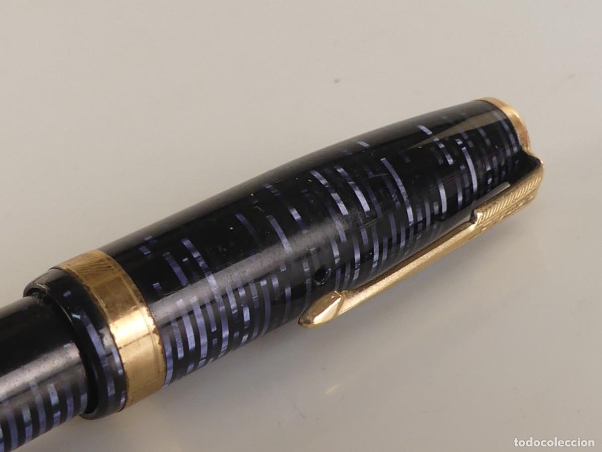 Plumas estilogr&aacute;ficas antiguas: ANTIGUA PLUMA MARCA PARKER VACUMATIC OBJETO DE COLECCION - Foto 4