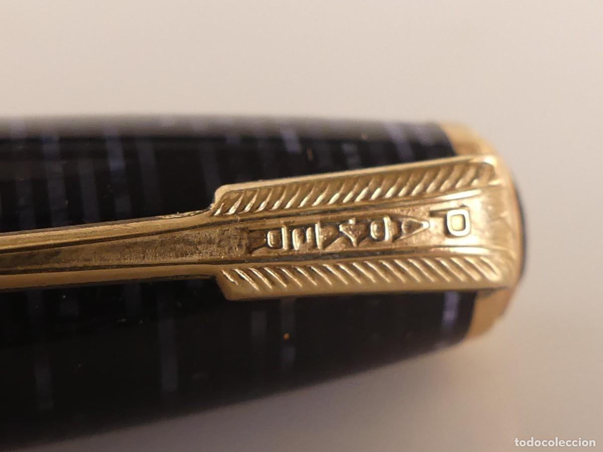 Plumas estilogr&aacute;ficas antiguas: ANTIGUA PLUMA MARCA PARKER VACUMATIC OBJETO DE COLECCION - Foto 6