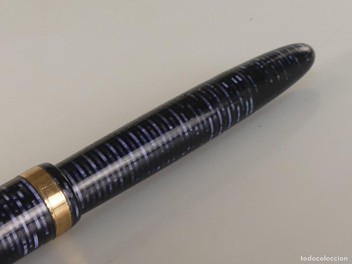 Plumas estilogr&aacute;ficas antiguas: ANTIGUA PLUMA MARCA PARKER VACUMATIC OBJETO DE COLECCION - Foto 7