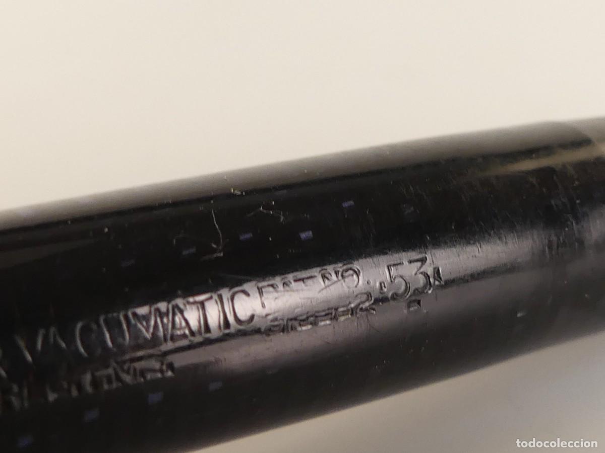 Plumas estilogr&aacute;ficas antiguas: ANTIGUA PLUMA MARCA PARKER VACUMATIC OBJETO DE COLECCION - Foto 10