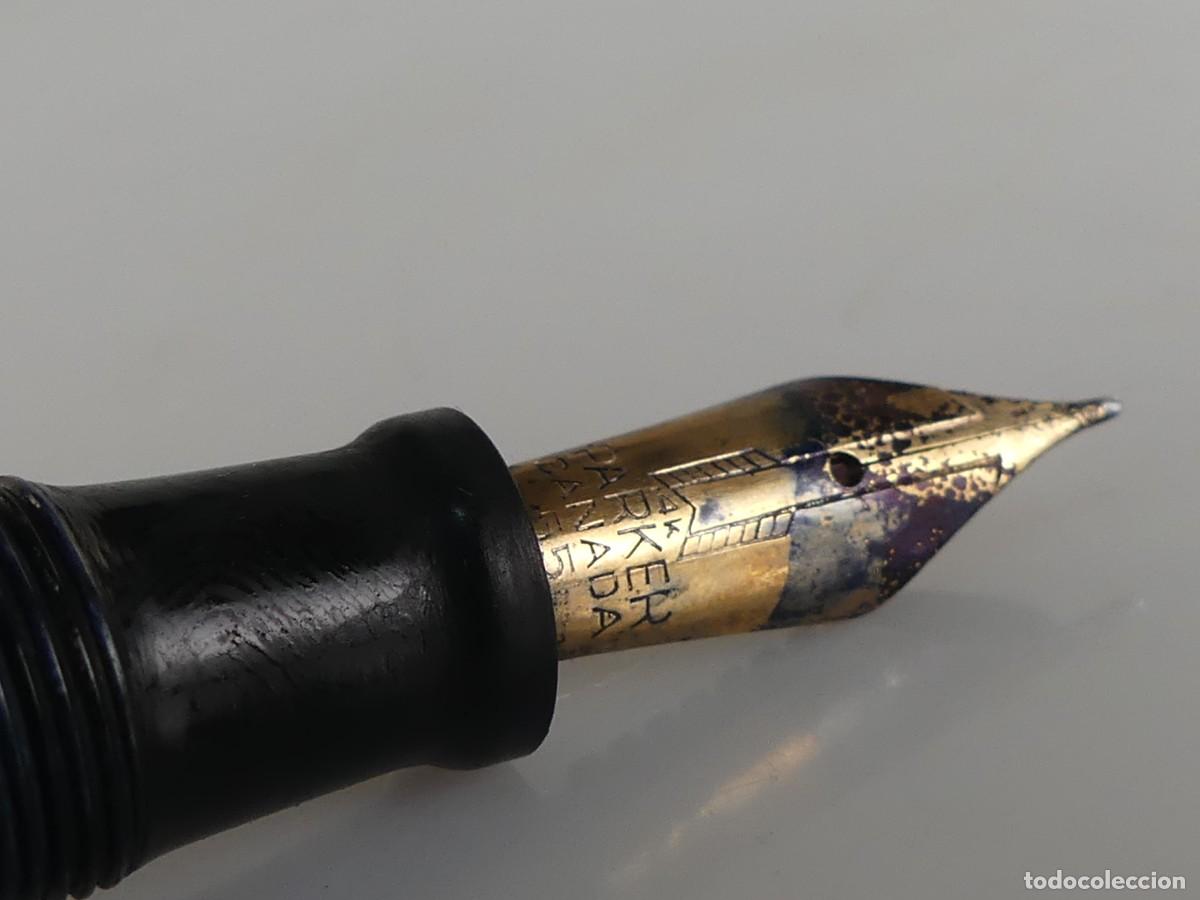 Plumas estilogr&aacute;ficas antiguas: ANTIGUA PLUMA MARCA PARKER VACUMATIC OBJETO DE COLECCION - Foto 11