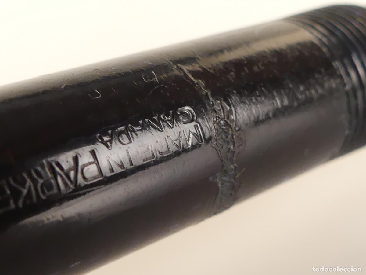 Plumas estilogr&aacute;ficas antiguas: ANTIGUA PLUMA MARCA PARKER VACUMATIC OBJETO DE COLECCION - Foto 17