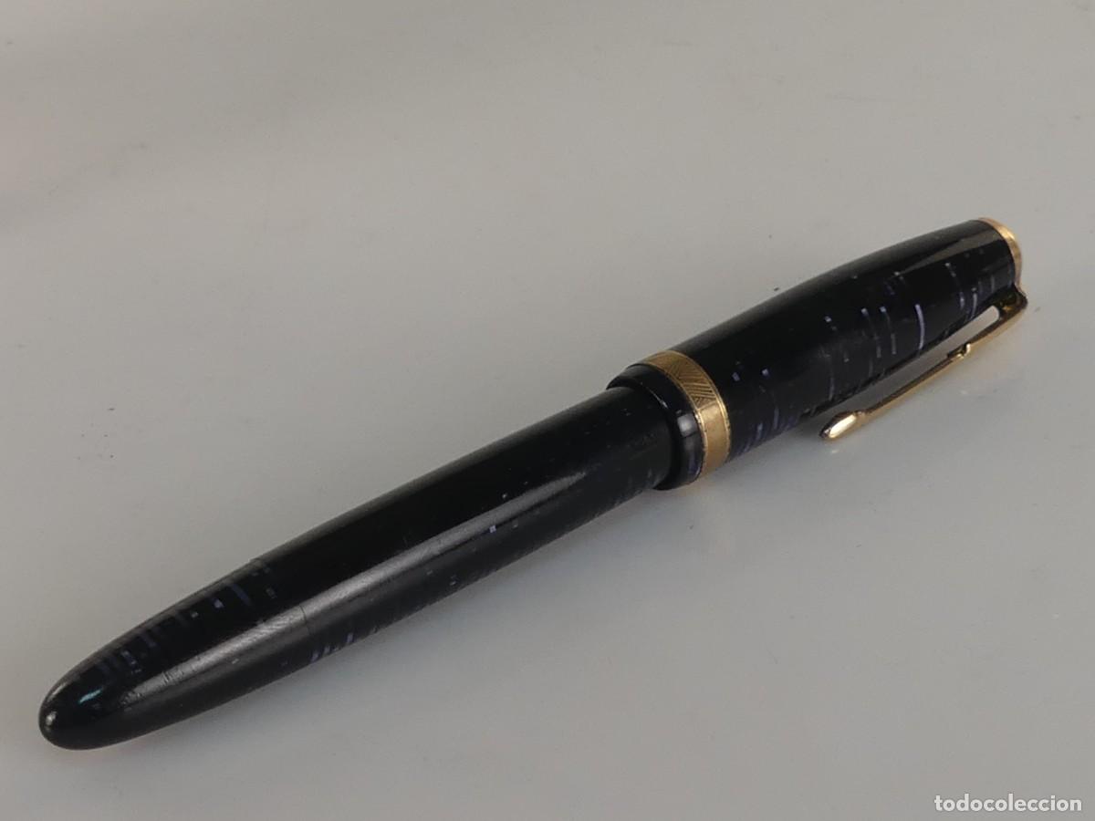 Plumas estilogr&aacute;ficas antiguas: ANTIGUA PLUMA MARCA PARKER VACUMATIC OBJETO DE COLECCION - Foto 20