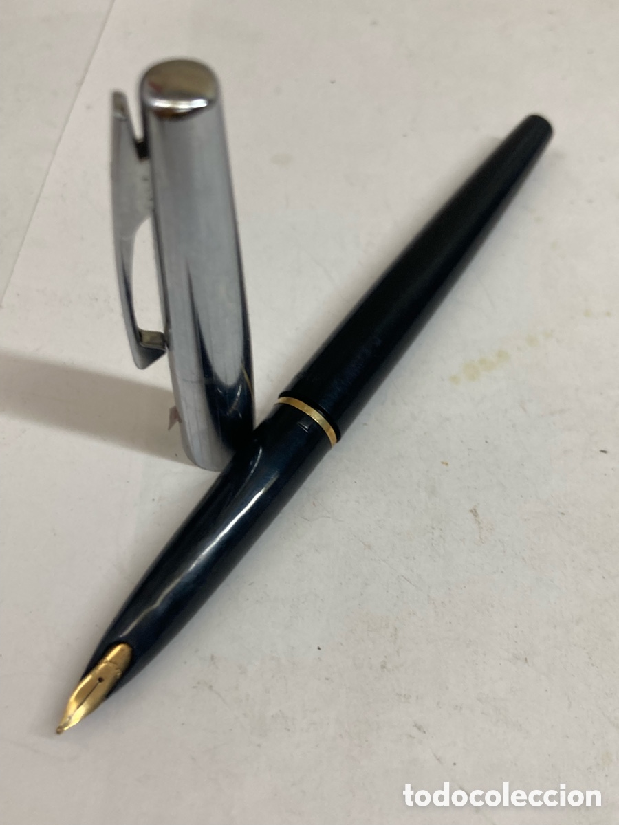 Plumas estilogr&aacute;ficas antiguas: Pluma Sheaffer cuerpo celuloide negro /PLUMA29-4 - Foto 2