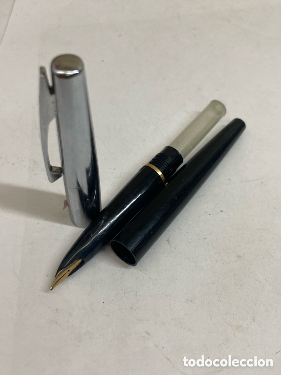 Plumas estilogr&aacute;ficas antiguas: Pluma Sheaffer cuerpo celuloide negro /PLUMA29-4 - Foto 3