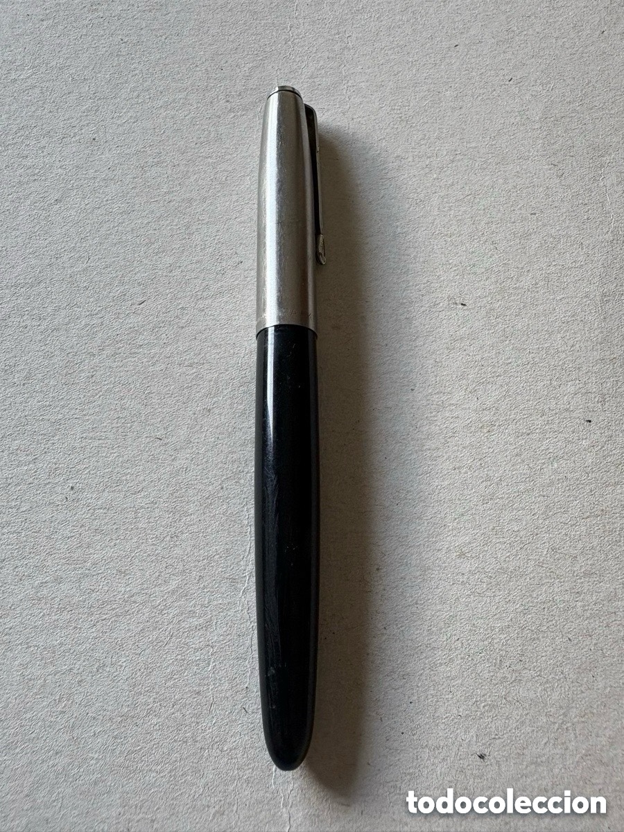 Old Fountain Pens: Pluma estilogr&aacute;fica Parker 21 negra y acero (A19)
